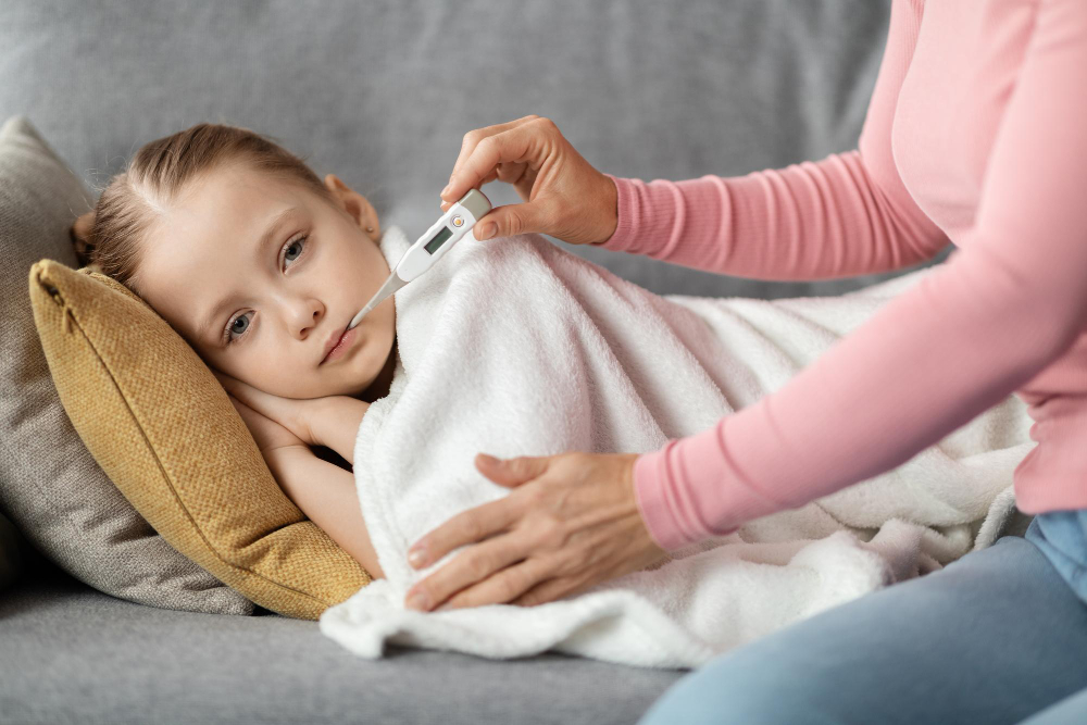 Vaikui nekrenta temperatūra: kada įtarti komplikacijas