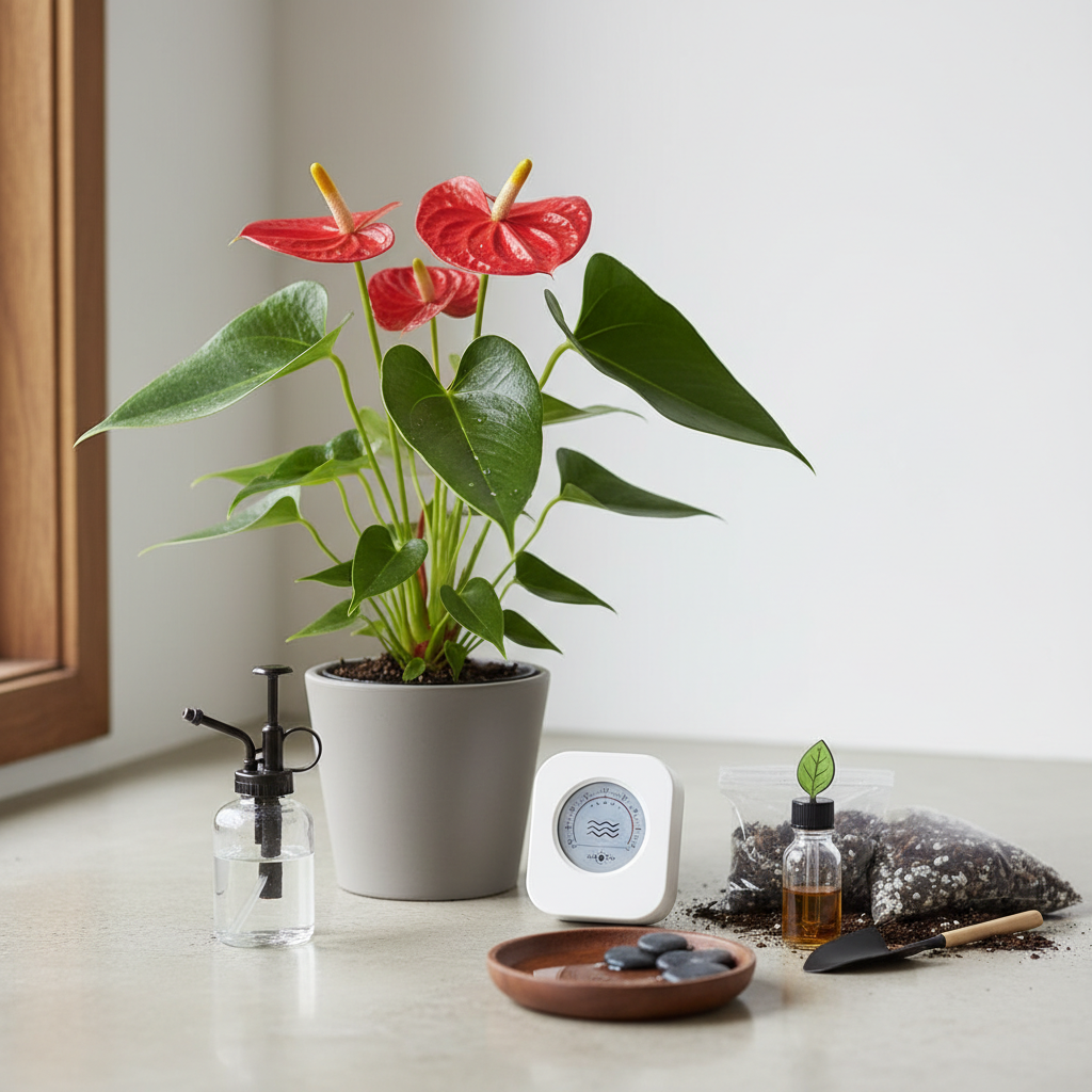 Anturio priežiūra: kaip tinkamai pasirūpinti šiuo išskirtiniu kambario augalu