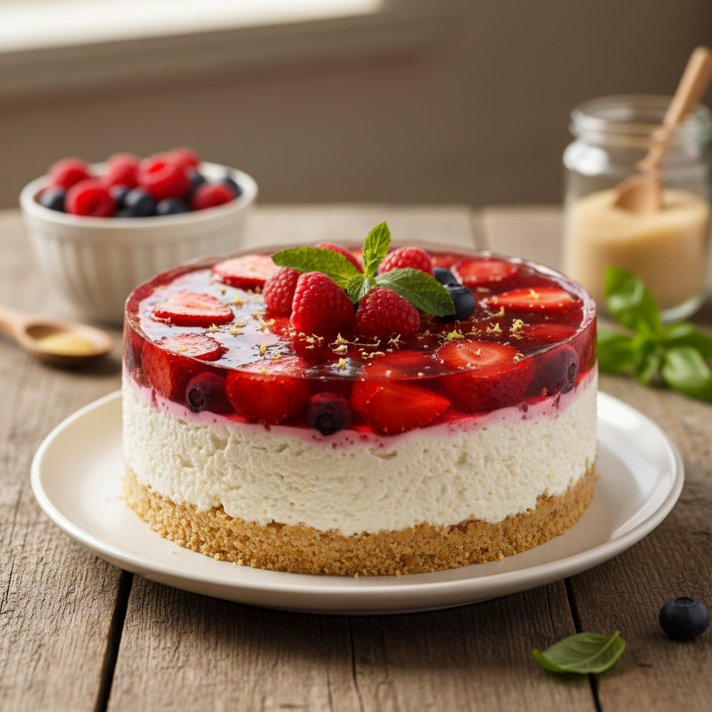 Gaivus ir lengvas želės tortas su varške: desertas, kuris patiks visai šeimai