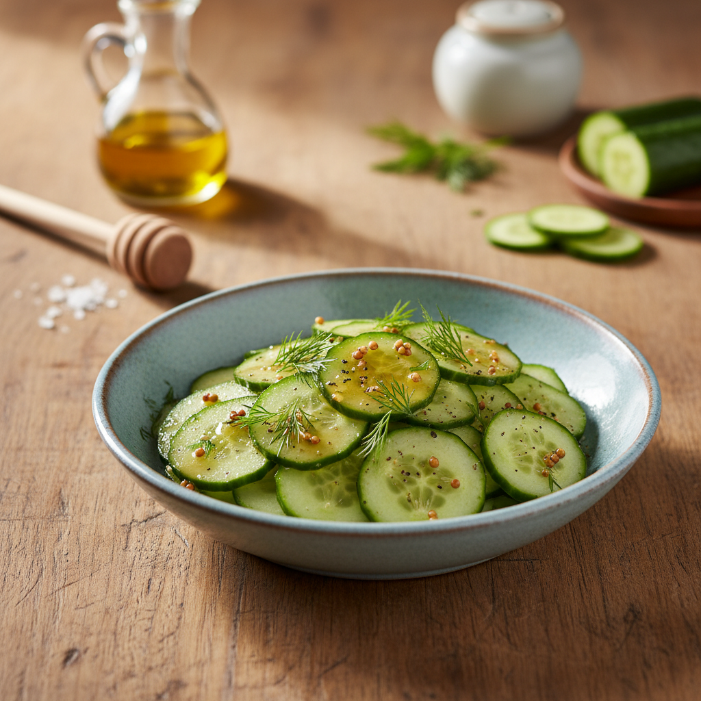 Gaivus vasaros skonis: agurkai su garstyčiomis ir medumi, kurie nustebins paprastumu