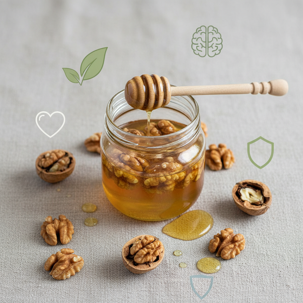 Ką gydo graikiniai riešutai su medumi ir kodėl verta juos įtraukti į kasdienį racioną