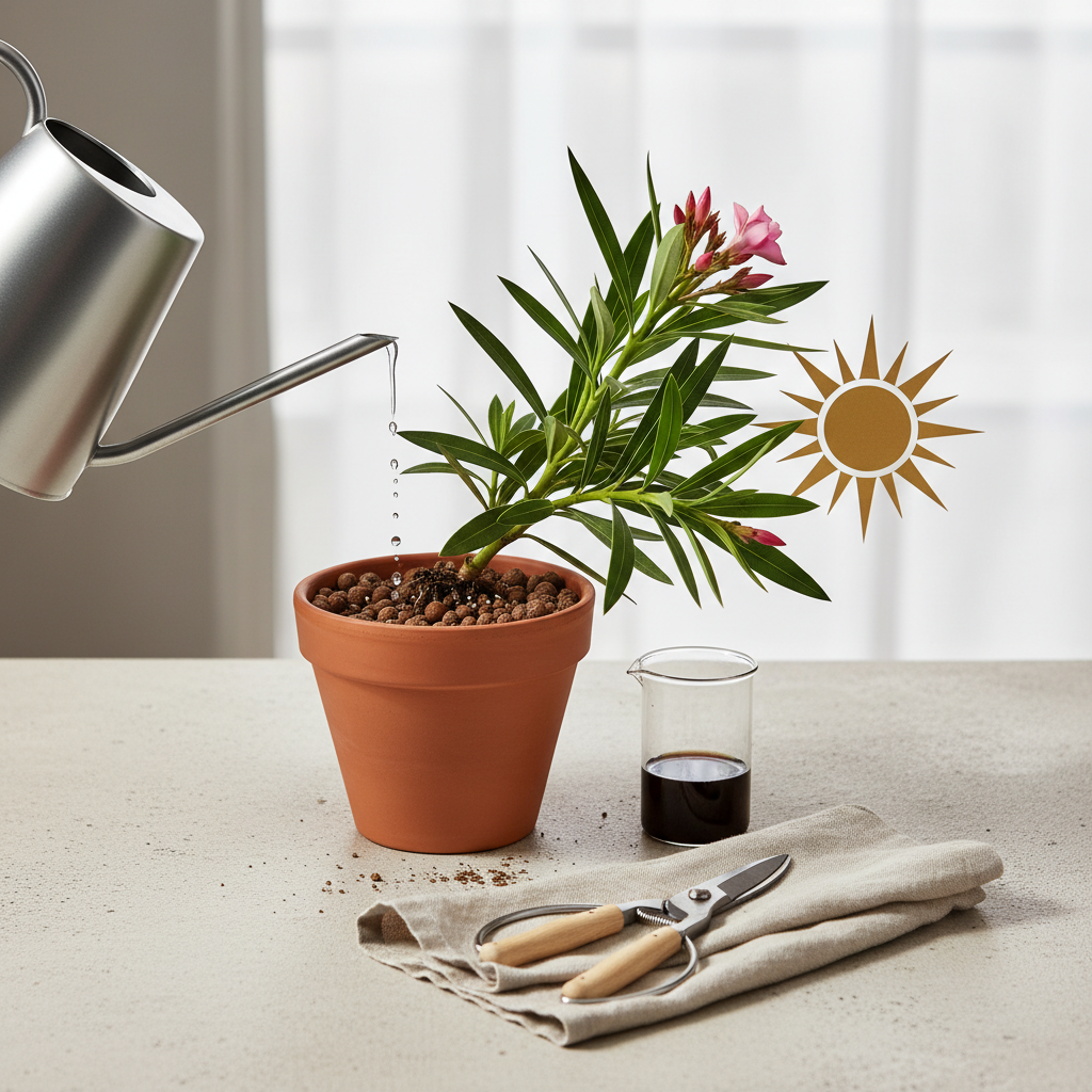 Kaip tinkamai prižiūrėti oleandrą: svarbiausi oleandro priežiūros patarimai namuose