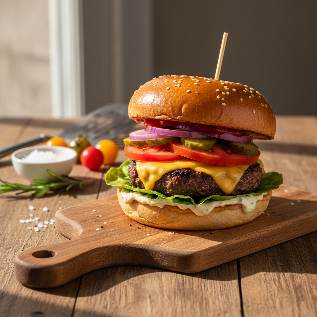 Tobulo burgerio receptas: ką daryti, kad naminis mėsainis prilygtų restoraniniam