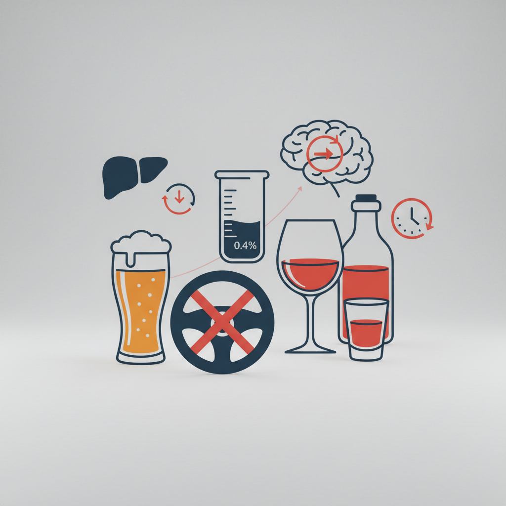 0,4 promilės: kiek tai taurių ir ką turi žinoti vairuotojai