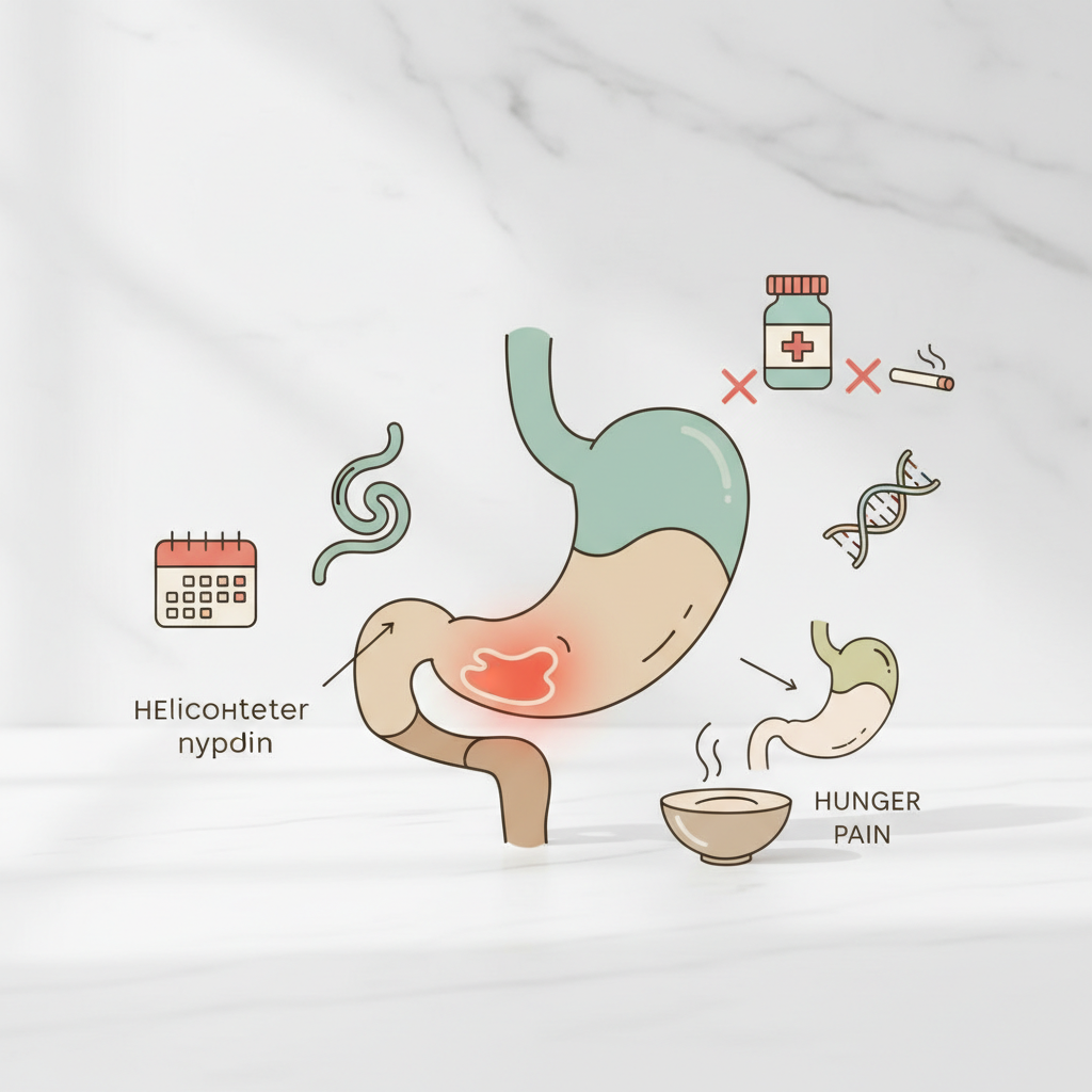 Dvylikapirštės žarnos opa: priežastys ir pirmieji simptomai