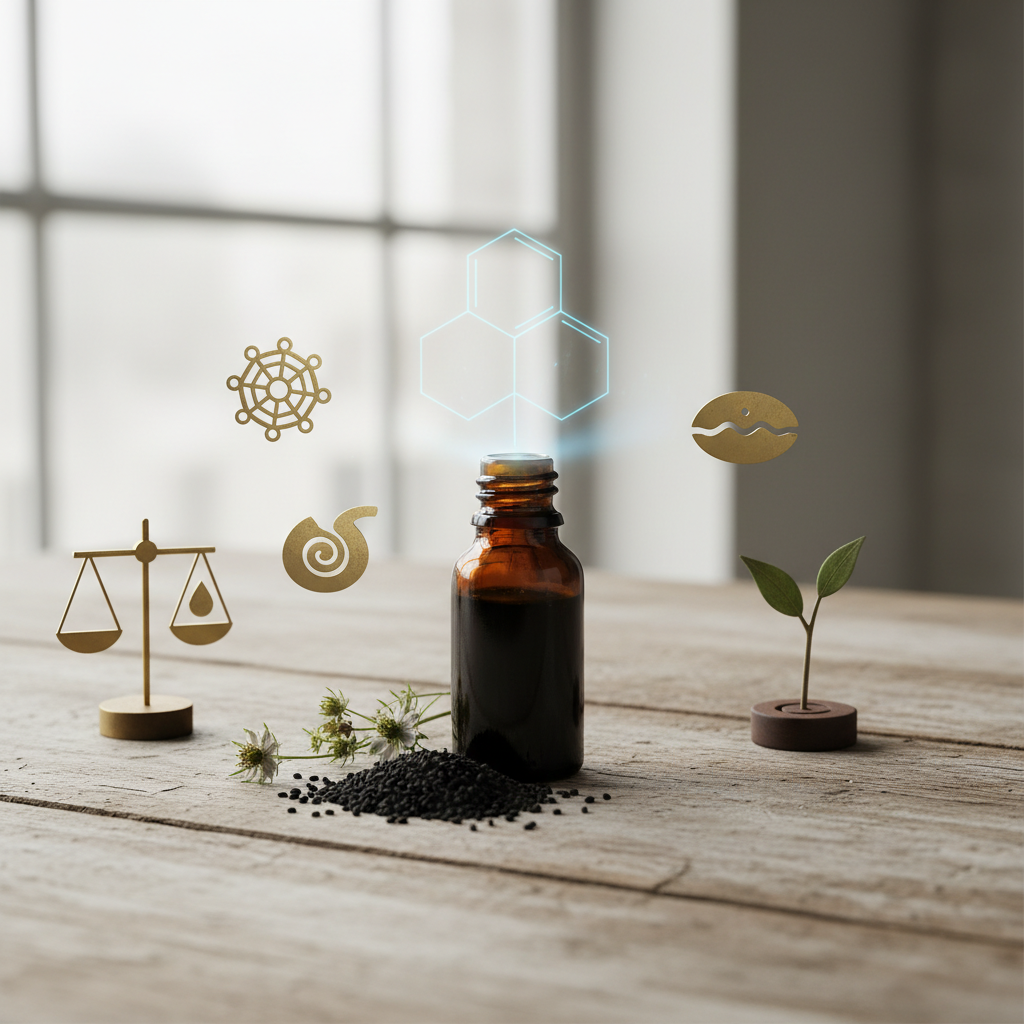 Juodųjų kmynų aliejaus nauda ir žala: ką būtina žinoti?