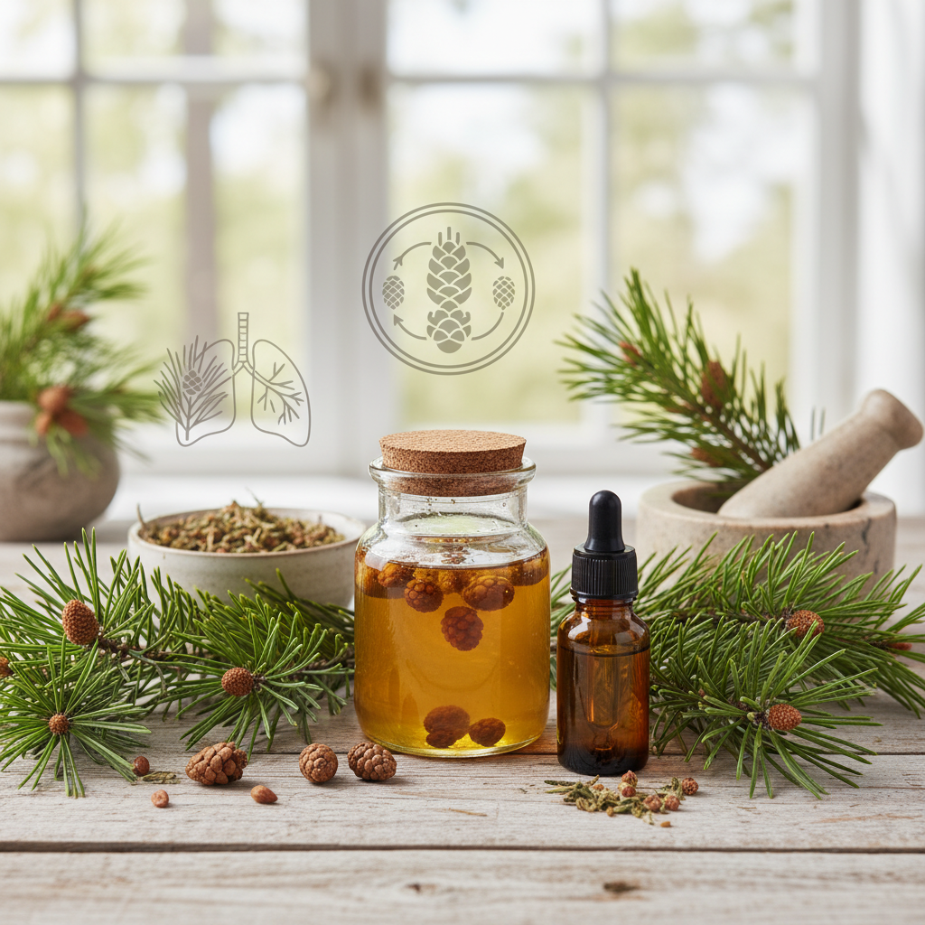 Pušų pumpurai nuo kosulio: kaip pasigaminti vaistą namuose