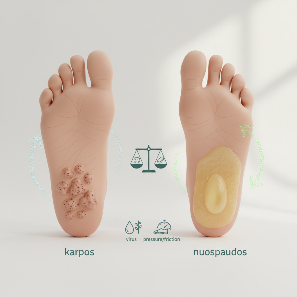 Daugelis painioja: kaip atskirti karpas nuo nuospaudų?