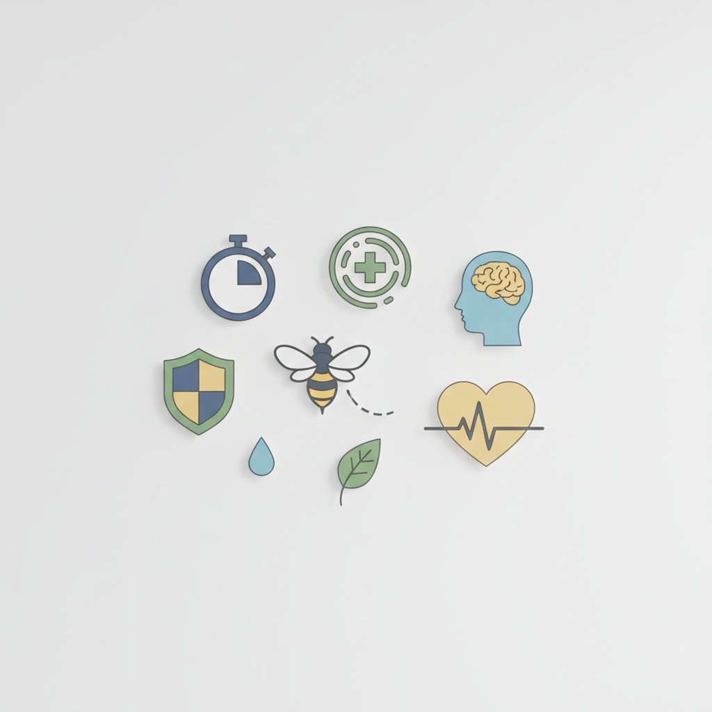 Įgėlė bitė: gydytojas pasakė, kiek tai truks ir kada sunerimti