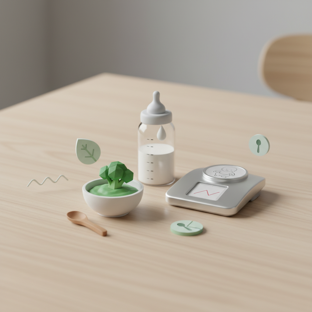 Kiek turi suvalgyti kūdikis: mitybos lentelė pagal amžių