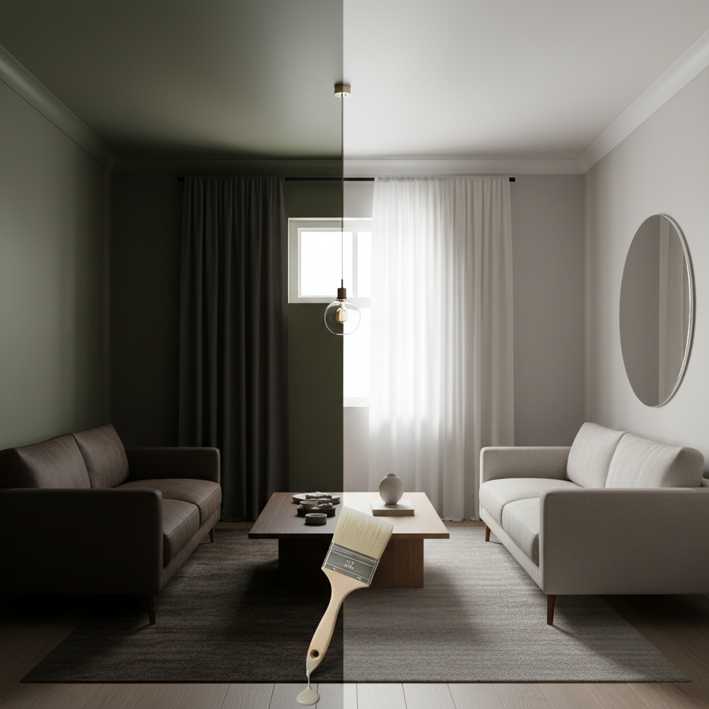 Kokios sienų spalvos didina svetainę? Dizainerių patarimai