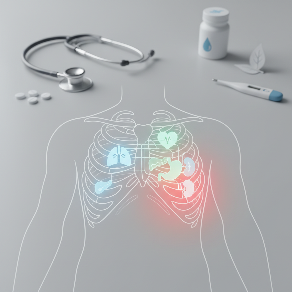 Skausmas po kairiuoju šonkauliu: kada tai pavojinga?