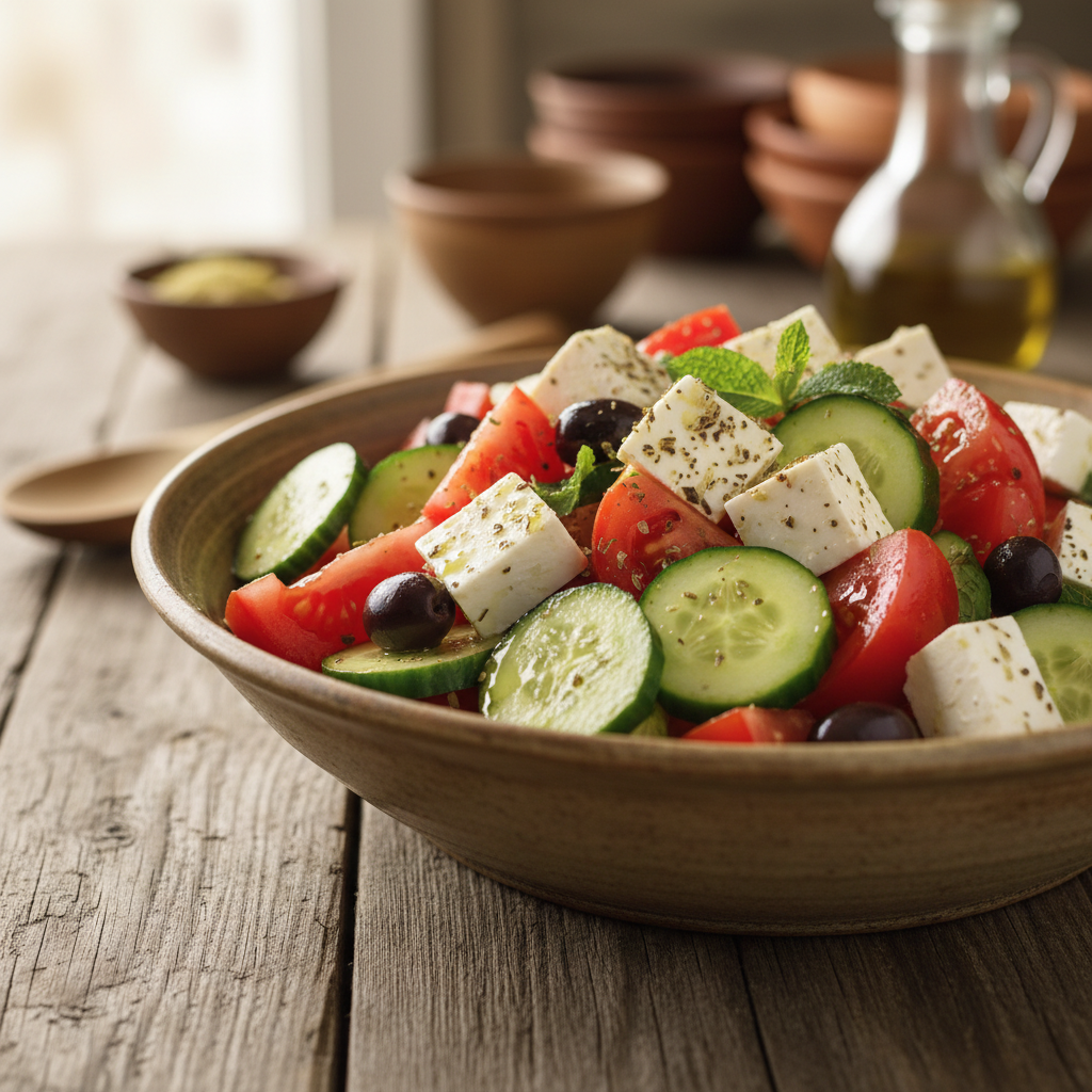 Gaivios salotos su feta: greitas ir lengvas vakarienės receptas