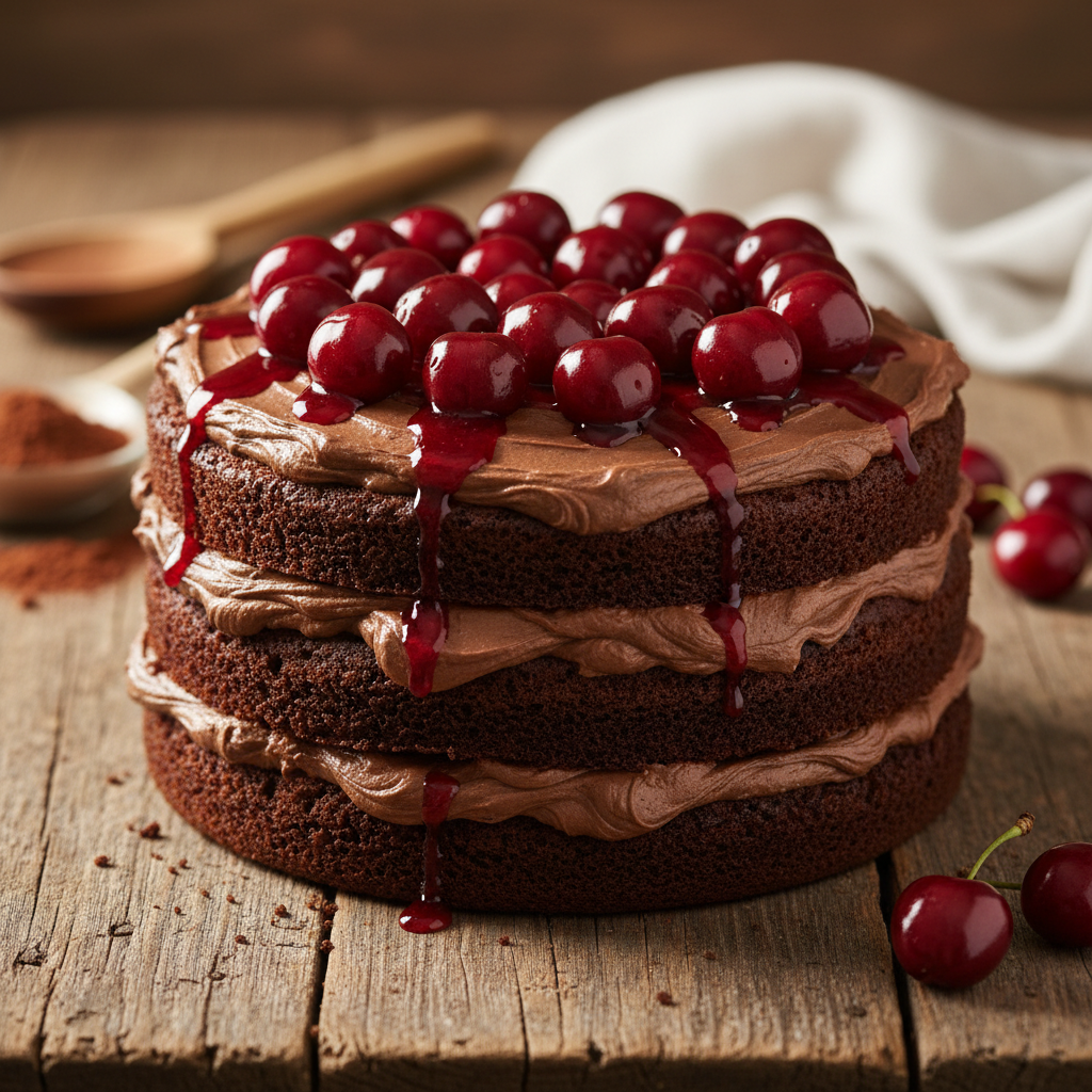 Šokoladinis tortas su vyšniomis: receptas, kuriam neatsispirsite