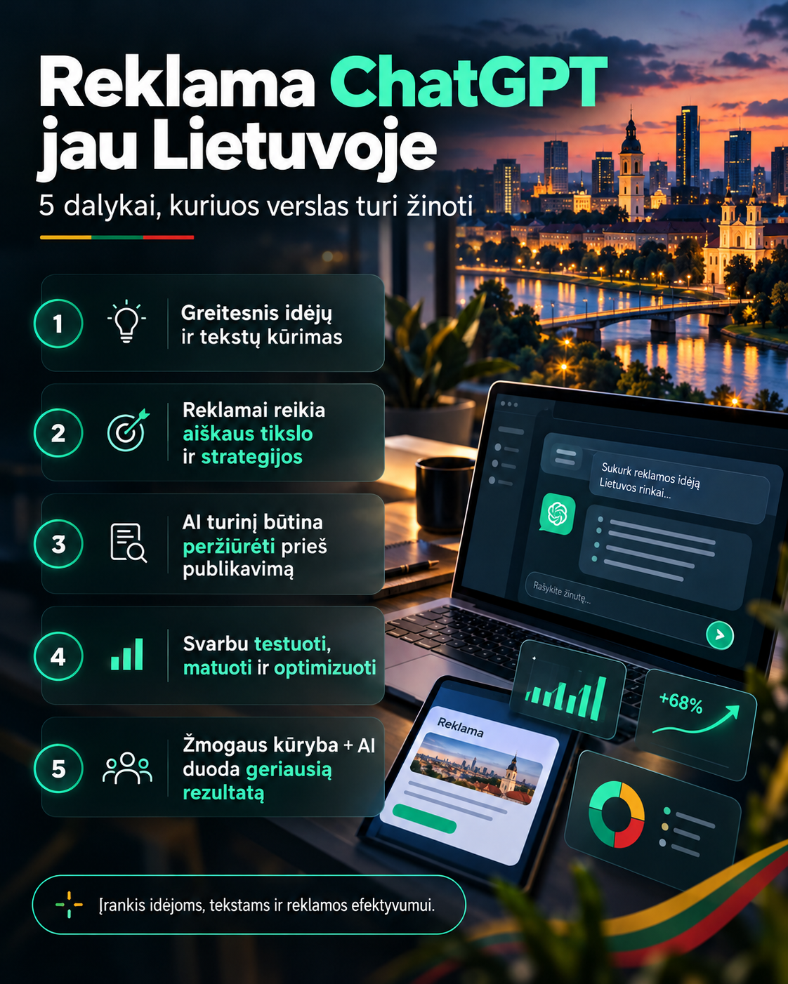Reklama ChatGPT jau Lietuvoje – 5 dalykai, kuriuos verslas turi žinoti